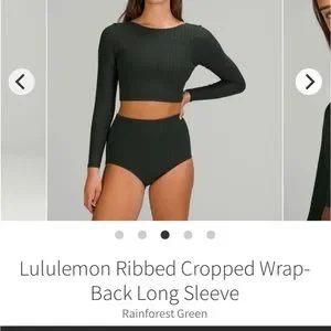 lululemon athletica Swim Lululemon Long Sleeve Ribbed Cropped